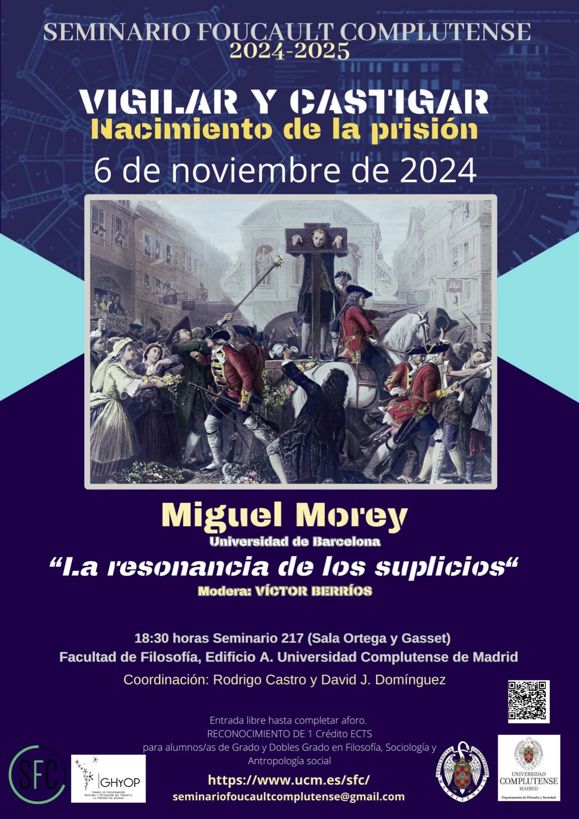 Seminario lectura "Vigilar y Castigar": "La resonancia de los suplicios" Miguel Morey