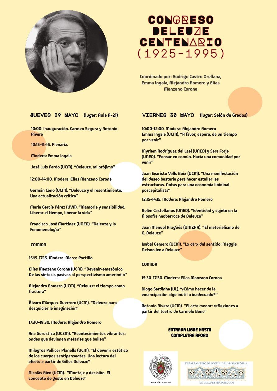  Congreso Deleuze Centenario (1925-2025)