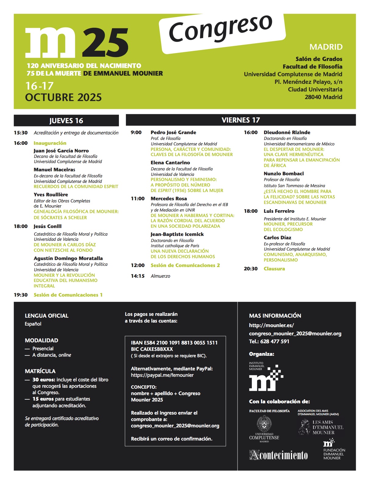 Congreso Internacional Emmanuel Mounier