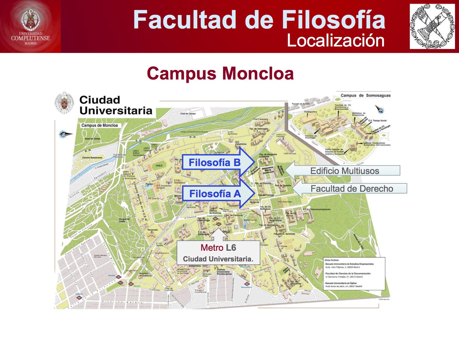 Presentación de la Facultad de Filosofía / Curso 2026-2027